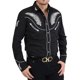 thumbnail image 1 of Camisa con solapa tribal occidental para hombre, diseño de cuadros, moda para deportes al aire libre, informal, primavera y verano , talla grande, 1 of 6
