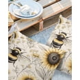 thumbnail image 3 of Outdoor Waterproof Pillow Covers Pack of 2, Summer Sunflower Bee Floral Vintage Farmhouse Decorative Throw Pillowcases Cushion Covers for Garden Patio Tent Sofa Couch, 20x20 inch, 3 of 8