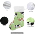 thumbnail image 3 of Coolnut Cow Print Christmas Stocking Personalized Large Candy Stocking, Xmas Stockings Decoration Hanging Gift for Family Holiday Party Ornaments Decor Fireplace, 3 of 7
