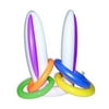 Inflatable Easter Rabbit Ears Hat with 4 Rings Wearable Bunny Toss Toy Easter Wearable Inflatable For Party Game Kids Outdoor Inflatable Easter Rabbit Ears Hat with 4 Rings Wearable Bunny Toss Purple