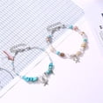 thumbnail image 6 of BGZLEU Sea Turtle Turquoise Chain Anklet,Blue Turtle Anklets for Women,Multilayer Beads Handmade Beach Ankle Bracelet Set,Boho Foot Jewelry,Layered Turtle Pendant Ankle Bracelets, 6 of 7