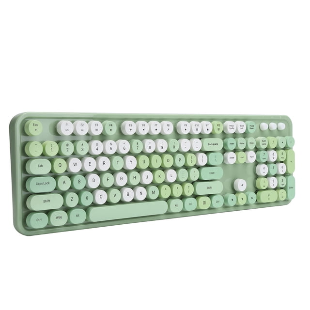 Keyboard,Yctze Cute 2.4Ghz Keyboard and Mouse Set for Office Desktop Computer