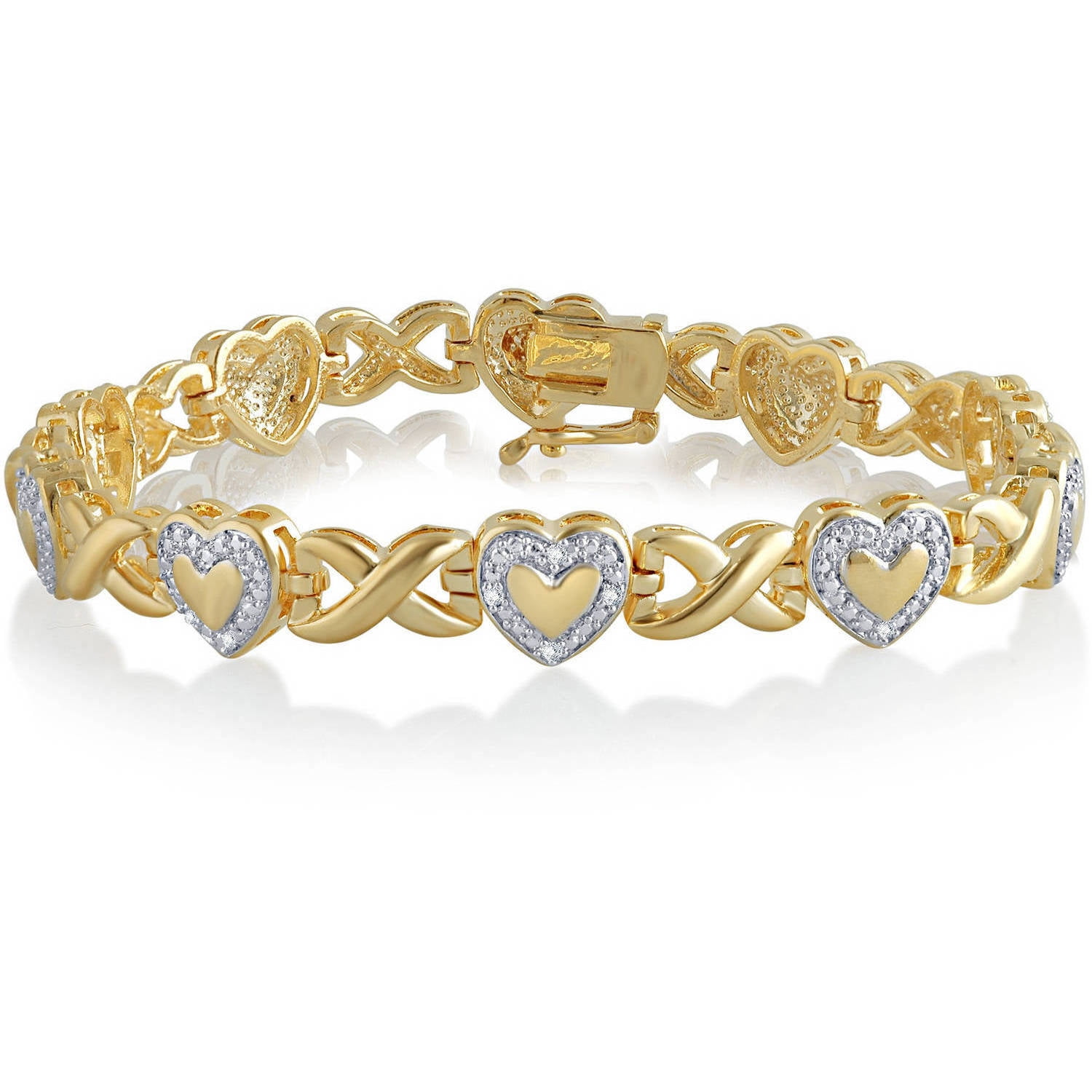 Diamond Accent 14k Yellow Gold Over Bras