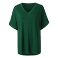 thumbnail image 2 of Vedolay Shirt Women's Tech Stretch Short-Sleeve Crewneck T-Shirt,G-Green S, 2 of 4