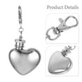 thumbnail image 4 of Frasco de corazón de 1 oz, recipiente para vino, frasco de bolsillo para acampar, frasco para beber, accesorio para acampar, 4 of 7