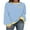 Blue, variant on Elippeo Women's Spring Autumn Loose Sweatshirt Long Sleeve Round Neck Striped Pullover
