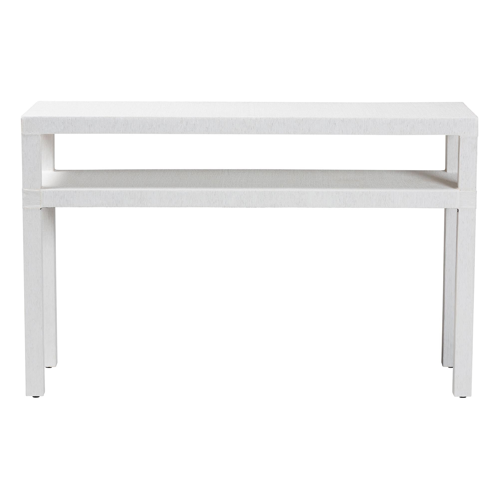 bali & pari Gale Boho Console Table, White