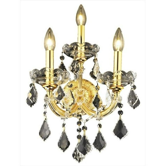 2800W3G-RC 12 W x 16 H in. Maria Theresa Collection Wall Sconce - Royal Cut, Gold Finish