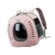 thumbnail image 3 of Mochila transportadora para gatos, mochila para mascotas, jaula, bolsa para perros y gatos, cápsula espacial para caminar, uso al aire libre, viajar, rosa, 3 of 9
