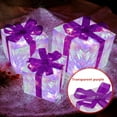 Christmas And Valentine's Day Purple Bow Color Light Luminous