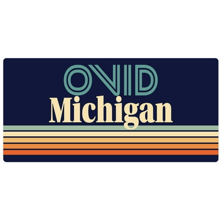 

Ovid Michigan 5 x 2.5-Inch Fridge Magnet Retro Design