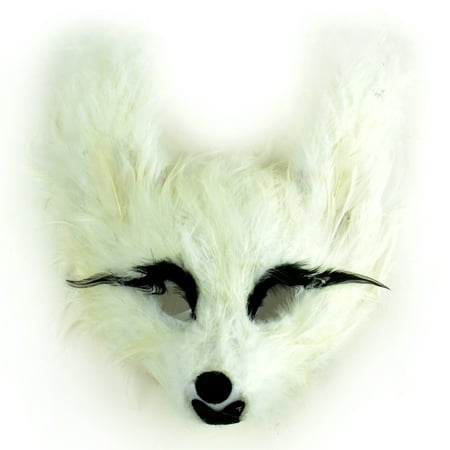 Midwest Design Imports 46094 White Feather Wolf Mask