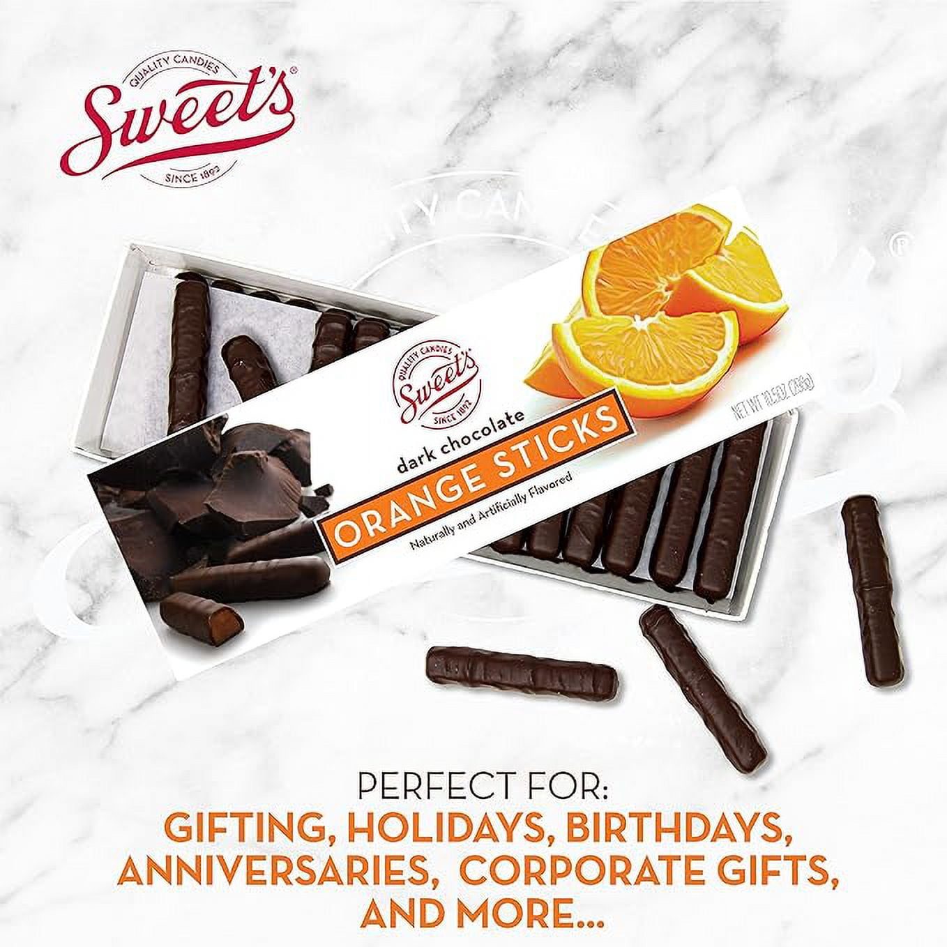 Sweet's Candy Dark Chocolate Sticks, Orange, 4 Pack; (10.5 oz. each box) -  Yahoo Shopping