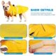 thumbnail image 4 of Chubasquero con capucha para perros, impermeable y resistente al viento, con rayas reflectantes, orificio para arnés amarillo 4xl Rojo Verde Cocina, Decoración y Otros, 4 of 5