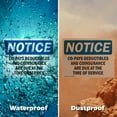 thumbnail image 6 of (2 Pack) Co-Pays Deductibles And Coinsurance Are OSHA Notice Sign 18 Inch X 12 Inch Plastic Sign, Weather Resistant, UV Protected for Workplace, Business, and Construction Site, Made in, 6 of 8