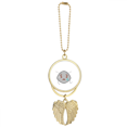 thumbnail image 1 of Poor Lovely Head Expressions Deary Car Keychain Angel Wing Pendant, 1 of 4