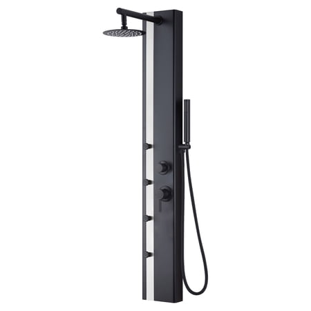 UPC: 0810028371521 | Pulse 1060Mb-Ssb Eclipse Pressure Balanced Shower Panel – Black