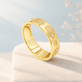 thumbnail image 5 of Earth Gems Jewelry Designer Band Ring Sterling Silver Ring Gold Plated Band Ring Gemstone Band Ring for Women, 5 of 7