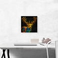 thumbnail image 2 of ARTCANVAS Deer Antlers Buck Elk White Tailed Animal Canvas Art Print - Size: 12" x 12" (1.50" Deep), 2 of 9