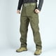 thumbnail image 1 of Pantalones de trabajo largos para hombre, elegantes, de color sólido, con múltiples bolsillos y cálidos., 1 of 3