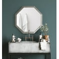 thumbnail image 2 of Kate and Laurel Ocono Vintage Galvanized Metal Octagon Wall Mirror, 26 x 26, Silver, Rustic Farmhouse Octagonal Mirror with Geometric Shape and Unique Finish, 2 of 8