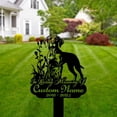 thumbnail image 2 of Handmadetneonsign Vizsla Memorial Metal With Stake, Vizsla Dog Metal Name Sign Stake, Dog Metal Stake Decor, 2 of 5