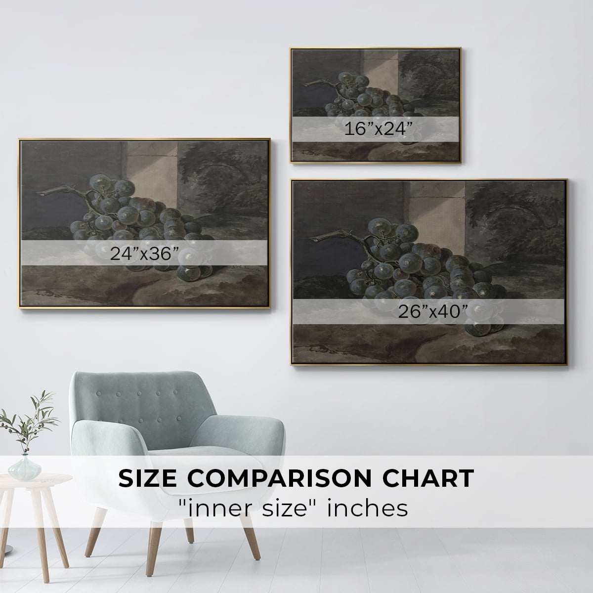 Vintage Botanical Print-XLIII By Wexford Home Framed in Gold Wood Gallery Wrapped Canvas 25 in. x 37 in.