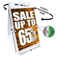 thumbnail image 2 of Sale Up To 65 Percent Off (24" X 36") Deluxe A-Frame Signicade, Includes 2 Removable Panels & Stand, 2 of 4