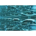 thumbnail image 1 of Ahgly Company Tapis Rectangulaire Lavable en Machine Intérieur Transitionnel Turquoise Foncé Vert, 5 Pieds x 8 Pieds, 1 of 7