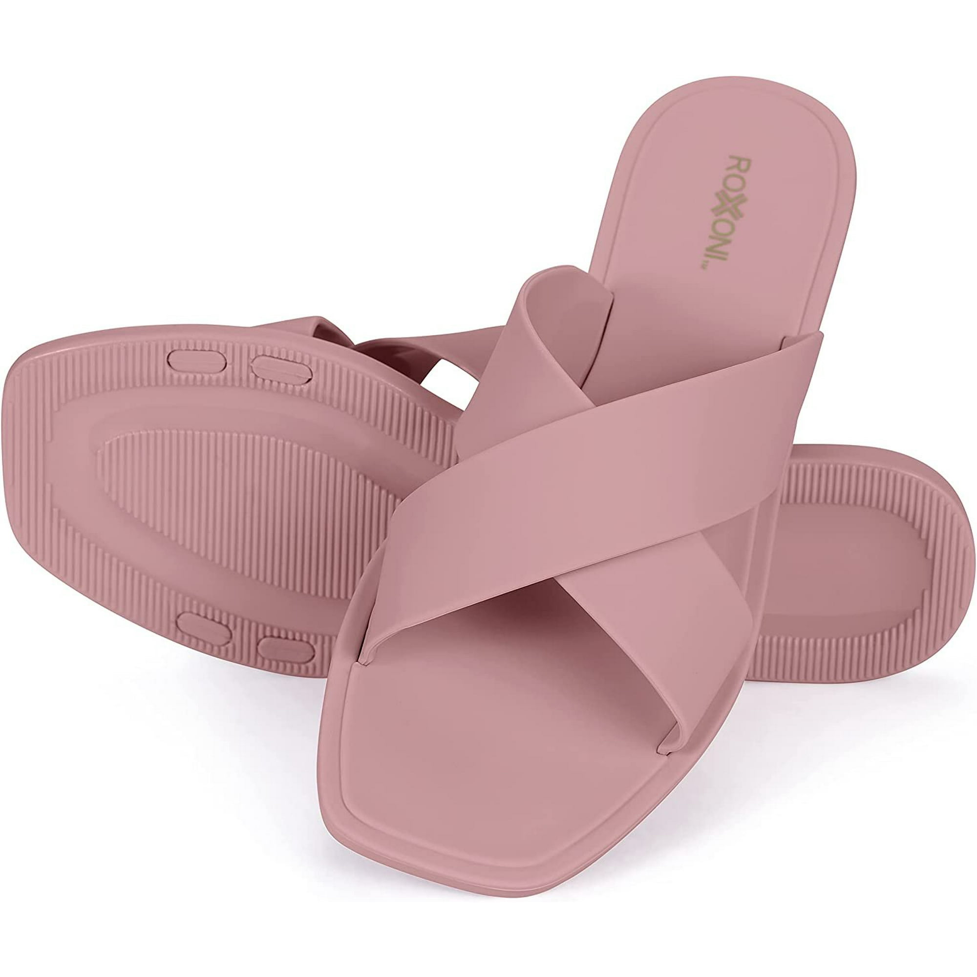 Criss cross slipper outlet