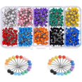 thumbnail image 1 of 500 Pcs Plastic Head Stainless Steel Needle 10 Colors, 1 of 3