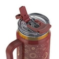 thumbnail image 4 of Thyme & Table 32oz Stainless Steel Luna Tumbler with Handle and Dual Straw Lid, Red Zodiac, 4 of 8