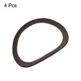 thumbnail image 3 of Uxcell 6" Wood Purse Handles D Shape Handbag Replacement for DIY Making, 4Pack Coffee, 3 of 6