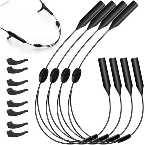 Adjustable Eyeglasses Strap Eyeglasses Lanyard Extra Long 40cm Sunglasses Eyeglasses Holder Anti-skid Ear Hook Set of 4