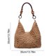 thumbnail image 3 of CaiYueKe Woven Tote Bag Large Capacity Shoulder Bag Casual Handbag for Women Multifunctional Commuting Bag Beach Tote Bag for Work Travel Shopping Stylish Storage Bag, 3 of 7