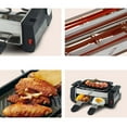 thumbnail image 2 of Newest Upgraded 1000W High Power Non-Stick Family Barbecue Electric Raclette Grill Smokeless Grill Raclette Pan Electric Griddle Silver & Black, 2 of 7