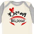 thumbnail image 4 of Inktastic Love My Bulldogs Football Boys or Girls Long Sleeve Baby Bodysuit, 4 of 5