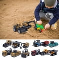 thumbnail image 2 of 6pcs/set 1  64 Diecast Alloy Mini Engineering Excavator Model Car (Modern), 2 of 8