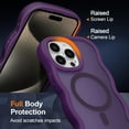thumbnail image 4 of Magnetic for iPhone 14 Pro Case, Compatible with MagSafe, Transparent Wave Frame Design Case Soft Edge Cover Cute Clear Matte Shockproof Protective Phone Case, 4 of 6