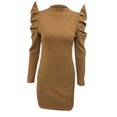 thumbnail image 3 of Styesk Robes pour Femmes Hiver Robe pour Femmes Col Montant Manches Bishop Robe Moulante, 3 of 7