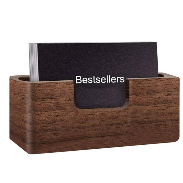 Professional wooden business card holder, desk card holder, convenient