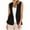 Black, variant on Axiiglly Suit Vest for Women Dressy Notch Lapel Sleeveless Blazer Office Work Suit Jackets Vests with Pockets