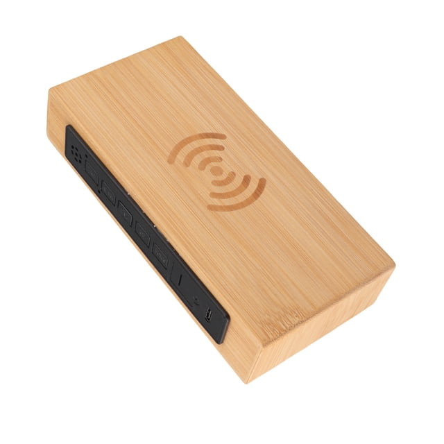 Despertador Digital de Madera, Reloj liderado de Bambú Ambientalmento Amigable Para La Sala de Estar