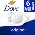 thumbnail image 2 of Dove Beauty Bar 1/4 Moisturizing Cream Original, 106 g (6 bars), 2 of 7