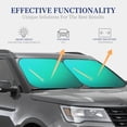 thumbnail image 4 of Fuzoiu Turquoise Light Blue Print Car Windshield Sunshade,Folding Front Windshield Sun Shade,for Most Car Sedan SUV Truck,Car Windshield Sunshade-Medium, 4 of 6