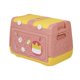 thumbnail image 5 of Caja de almacenamiento de juguetes apilable con ruedas, contenedor multiusos para ahorrar espacio, lindos contenedores de almacenamiento con tapa para Rosa, 5 of 8