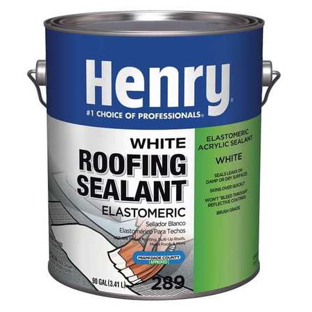 HENRY Roofing Sealant, 0.9 gal., White HE289GR046 (Best Roofing Underlayment Materials)