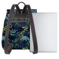 thumbnail image 3 of Balery Cartoon Dinosaur Mochila de Cuero para Mujeres, Gran Capacidad, Bolsa de Viaje Multifuncional, Mochila de Cuero y Bolsa de Hombro para Mujeres, 3 of 4