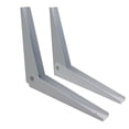 thumbnail image 3 of 2pcs Folding Right Angle Shelf Brackets Wall Mounted Storage Rack Supports, 3 of 8