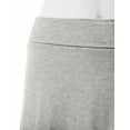thumbnail image 3 of Doublju Women's High Waist Elastic Soft Flare Flowy Midi Skirt (Plus Size Available), 3 of 4
